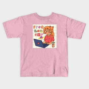 Cute Freelancer Kids T-Shirt